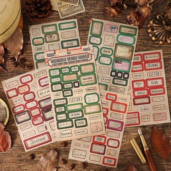 استيكر تيكتس نص شفاف ٦ شيت  Image 1 Preview