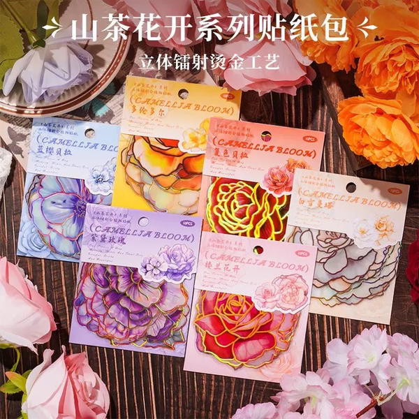 استيكر ورد حجم كبير ١٠ قطع  Image 1 Preview