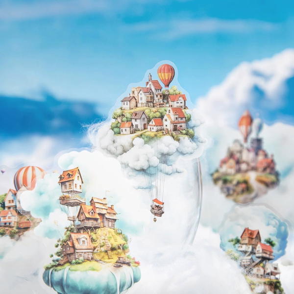 استيكرز الجزيرة العائمة ١٠ قطع كبار  Image 4 Preview