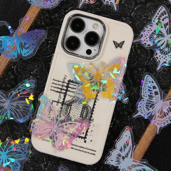 استيكرز فراشات هولوجرام ٢٠ قطعة  Image 3 Preview