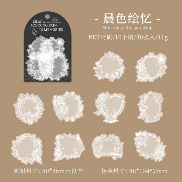 استيكرز فريم شفاف ٣٠ قطعة Image 7 Preview