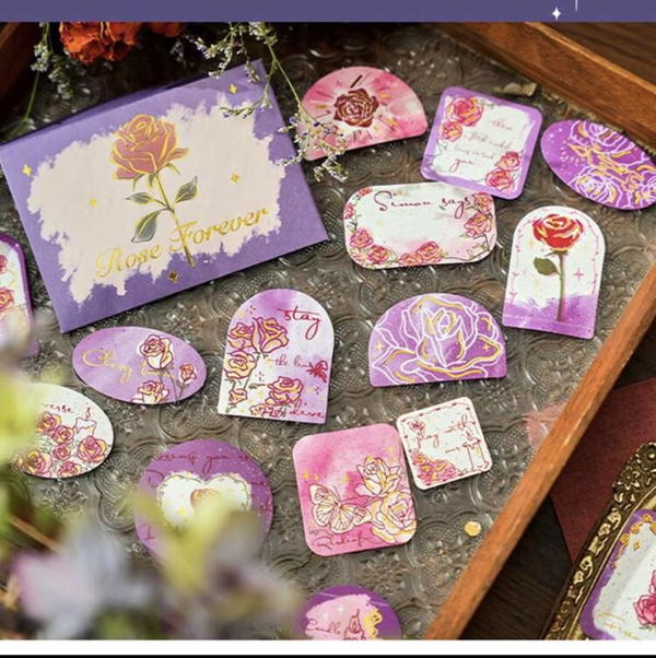 استيكرز ورد فينتاج ٤٠ قطعة Image 3 Preview