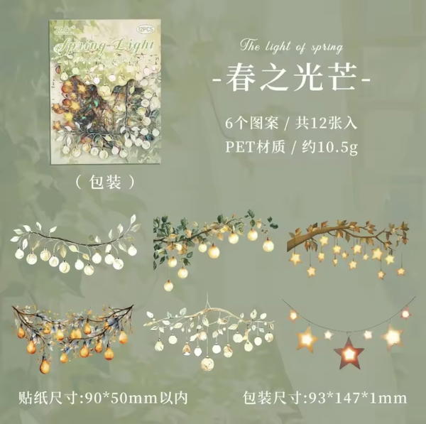 باكدج استيكرز انوار مختلفة ١٢ قطعة  Image 6 Preview