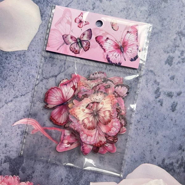 فراشات ٤٠ قطعة شفاف  Image 3 Preview