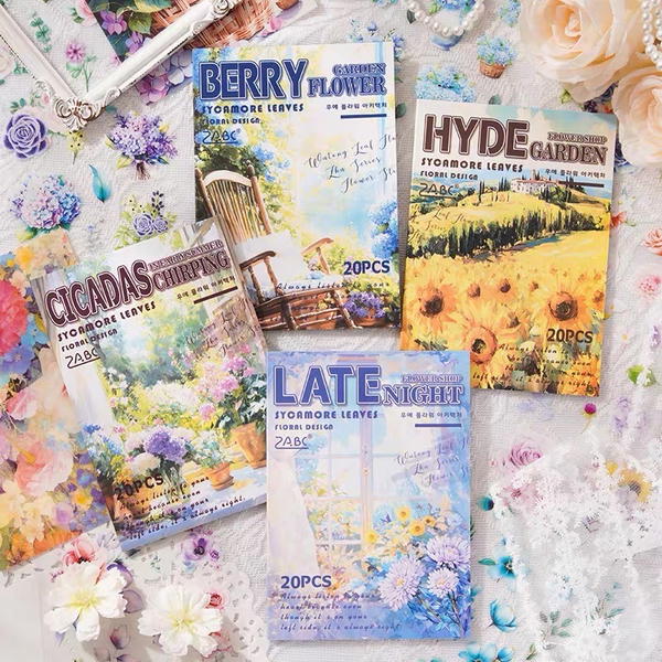 كتاب استيكر شفاف تصميمات فلورال Image 1 Preview