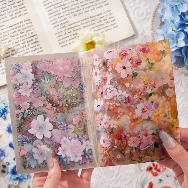 كتاب استيكر شفاف تصميمات فلورال Image 3 Preview
