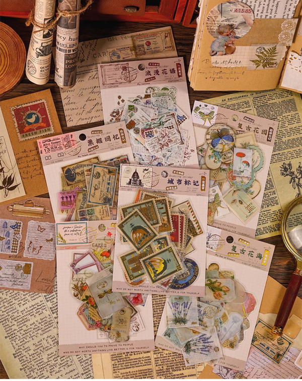 طوابع مطعمة بذهبي ٤٠ قطعة  Image 1 Preview