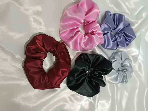 large satin scrunchies Image 7 Preview