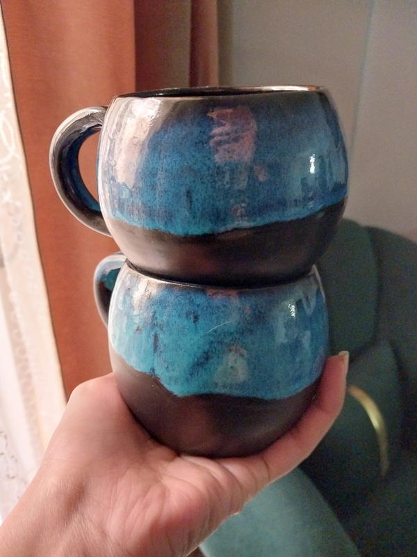 Blue Black Mug Image 2 Preview