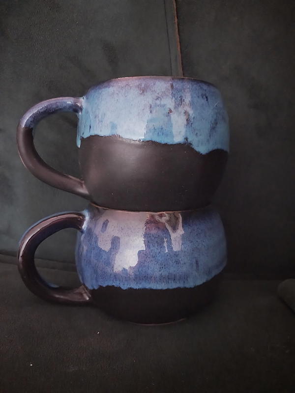 Blue Black Mug Image 3 Preview