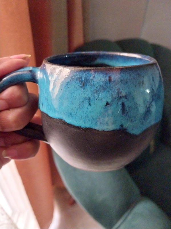 Blue Black Mug Image 4 Preview