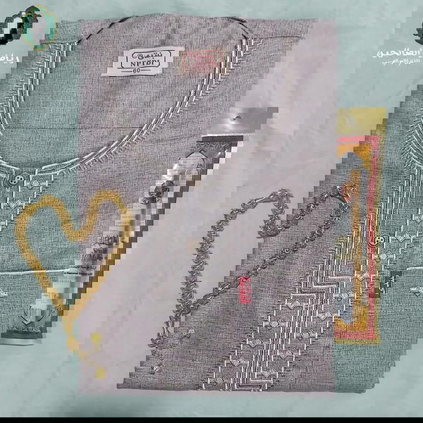 جلابية نص كم كتان مستورد عالى الجودة Image 3 Preview