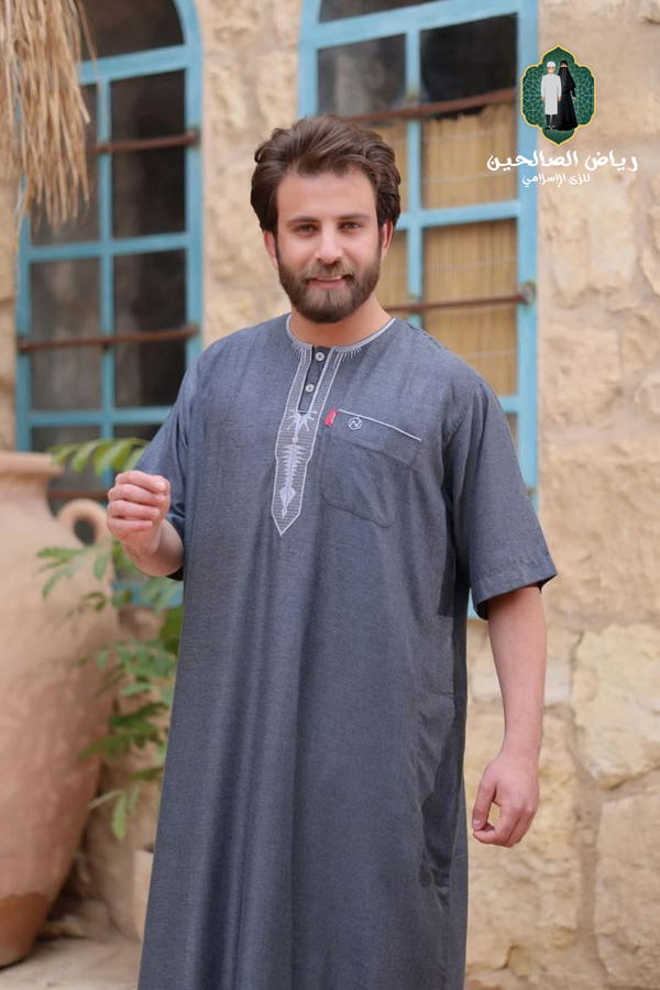 جلابية نص كم نبتدى كتان مستورد Image 10 Preview
