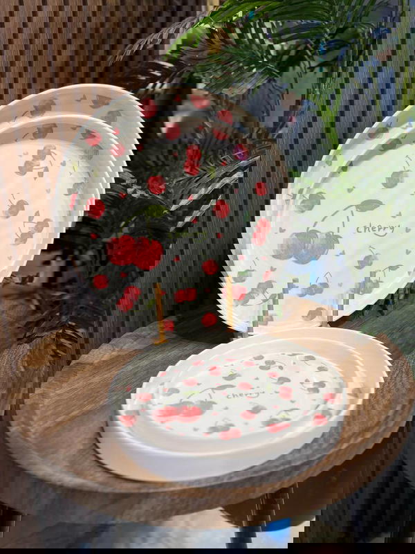 طقم صواني ميلامين مدور Image 2 Preview