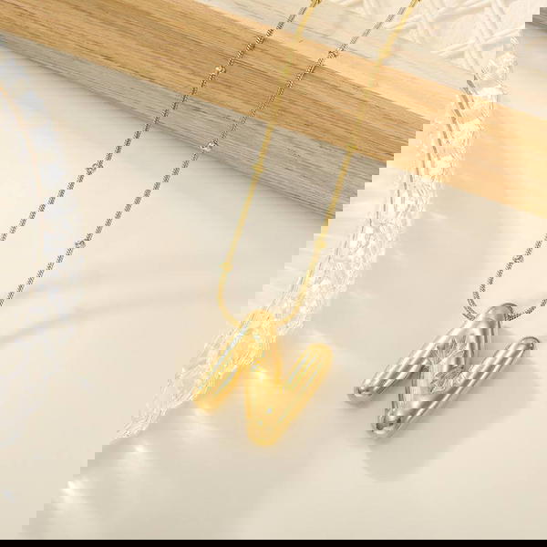 316 Stainless Steel Pump Letter Chain Deal Far Chain with Hummus, 45 cm long Image 4 Preview