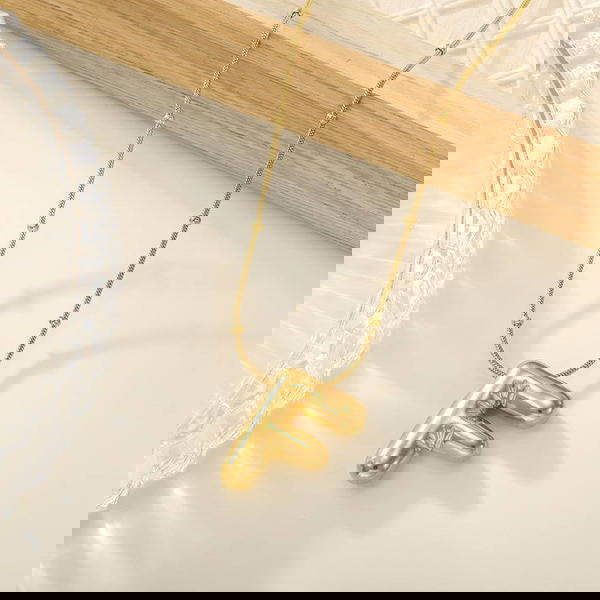 316 Stainless Steel Pump Letter Chain Deal Far Chain with Hummus, 45 cm long Image 6 Preview