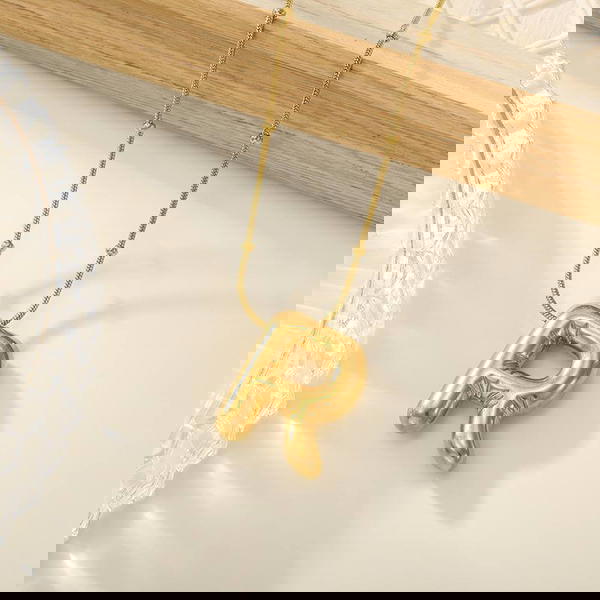 316 Stainless Steel Pump Letter Chain Deal Far Chain with Hummus, 45 cm long Image 7 Preview