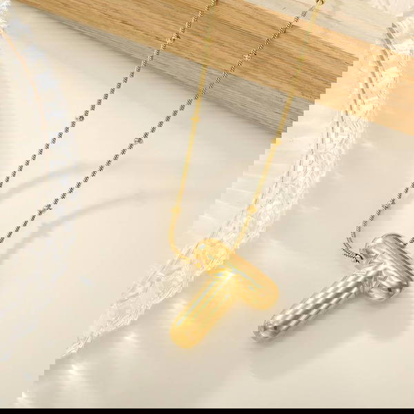 316 Stainless Steel Pump Letter Chain Deal Far Chain with Hummus, 45 cm long Image 8 Preview