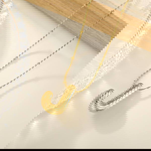 316 Stainless Steel Pump Letter Chain Deal Far Chain with Hummus, 45 cm long Image 9 Preview