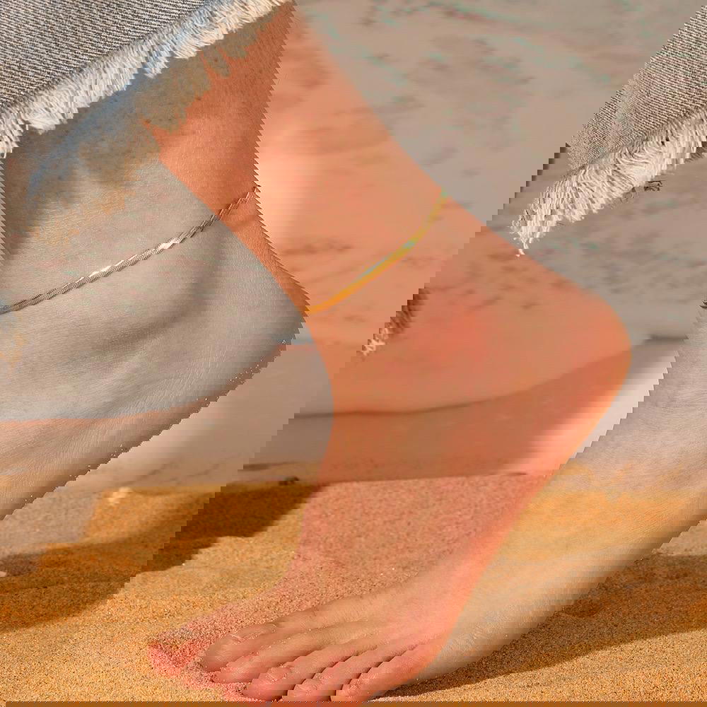 Anklet Stainless Steel Serpent Back  Preview Image