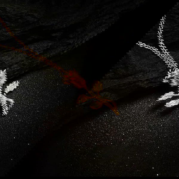 Necklace Stainless Steel Flower  Image 2 Preview