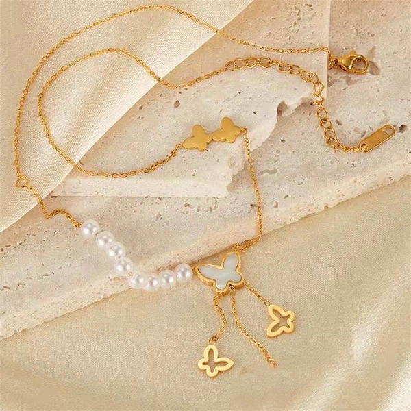 Set Jewelry Stainless Steel Anklet & Bracelet  Image 2 Preview