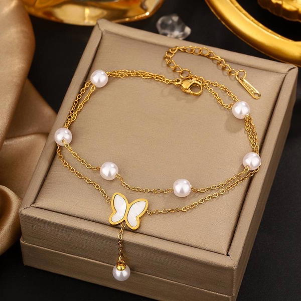 Set Jewelry Stainless Steel Anklet & Bracelet  Image 8 Preview