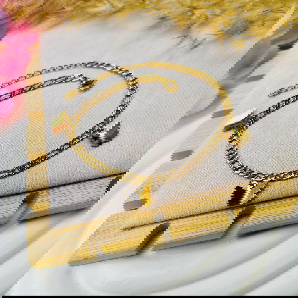 Simple white anklet Preview Image