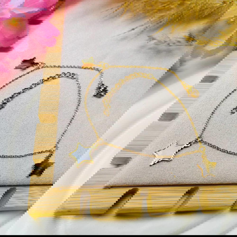 Simple white anklet Preview Image