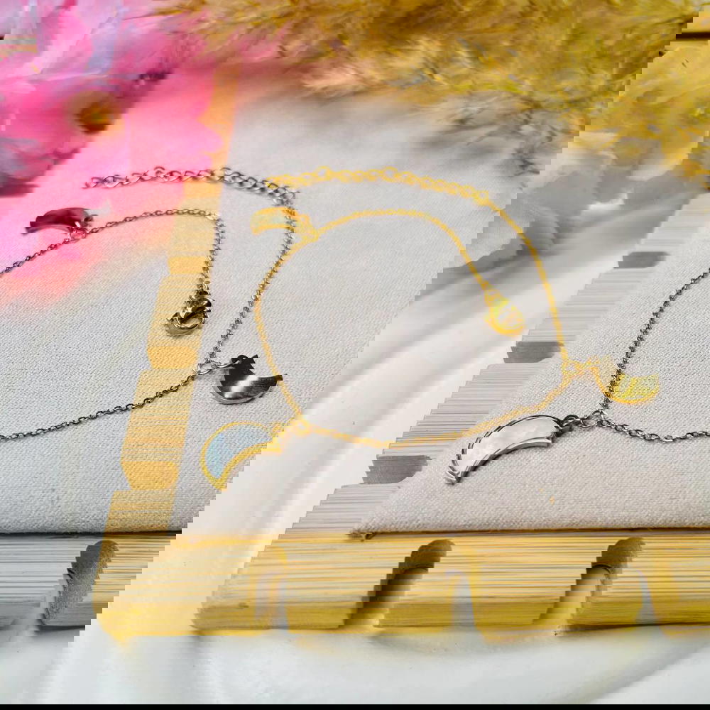 Simple white anklet Preview Image
