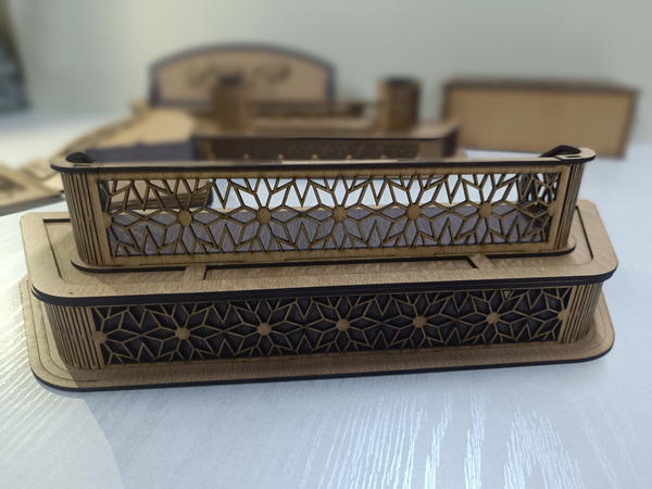 طقم مكتب كامل من الخشب Image 4 Preview