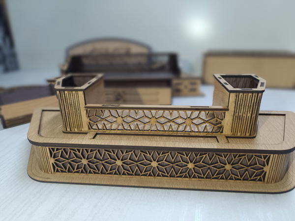 طقم مكتب كامل من الخشب Image 7 Preview