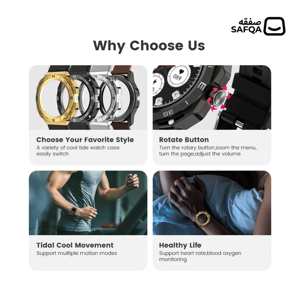 SK22 Smart Watch Men Bluetooth Call Full Screen Sports IP68 Waterproof ECG Health Monitor Smart Watch For IOS Android Image 4 Preview
