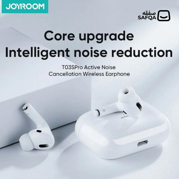 Joyroom JR-T03S Pro ANC 3rd Generation Luda Version TWS Bluetooth Headset With Silicone Cover, White Image 2 Preview