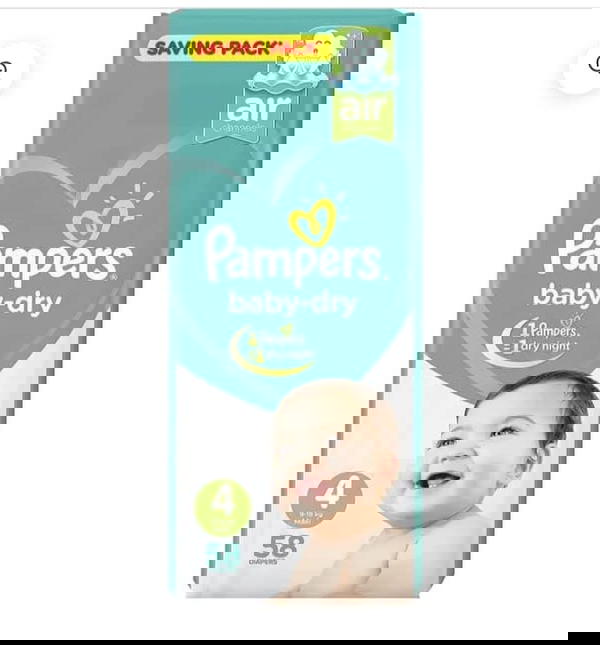 بامبرز مقاس 4 عادي 58 قطعه  Image 1 Preview