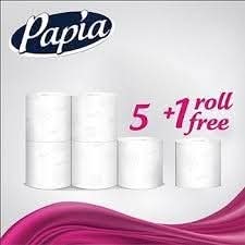 مناديل بابيا تواليت 6 بكرات مضغوطه  3طبقه  Image 3 Preview