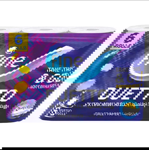 مناديل فاين 6 بكرات تواليت دويتو  Image 1 Preview