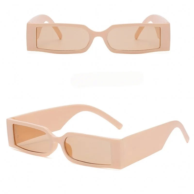 Wide Frame Rectangular Sunglasses; Unisex  Preview Image