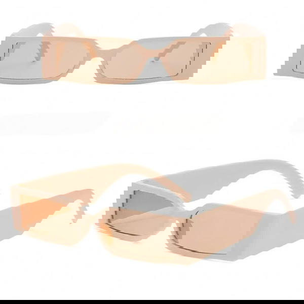 Wide Frame Rectangular Sunglasses; Unisex  Image 1 Preview