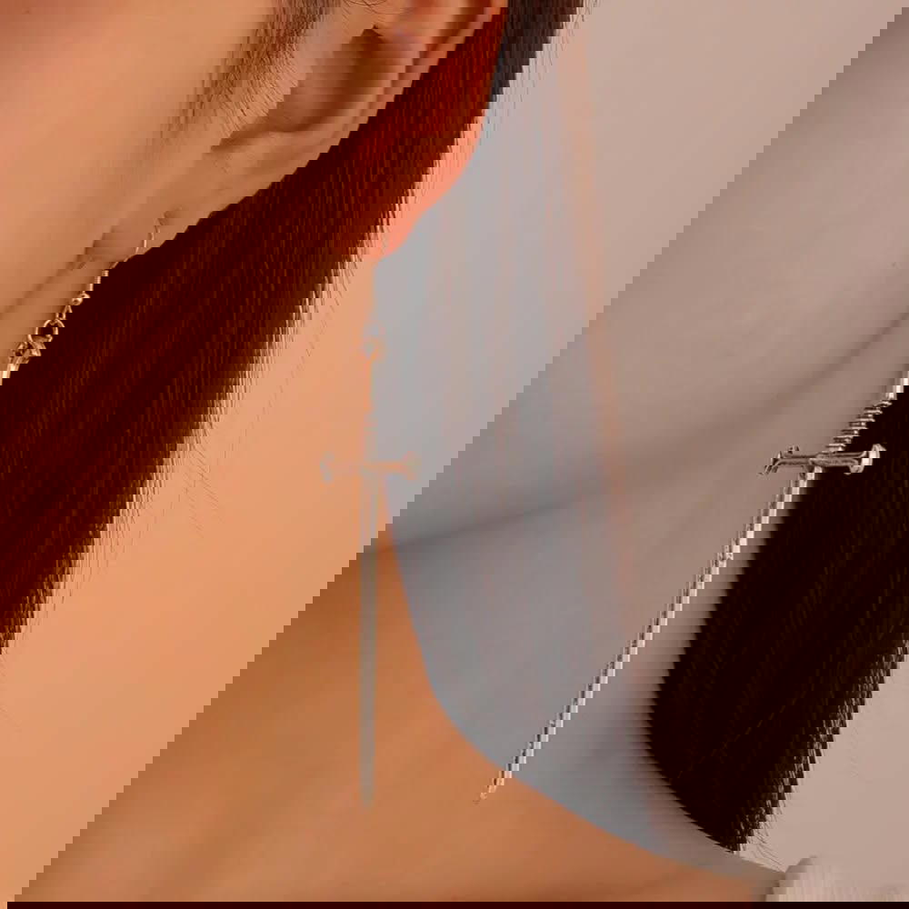 حلقان سيف - Sword Earrings  Preview Image
