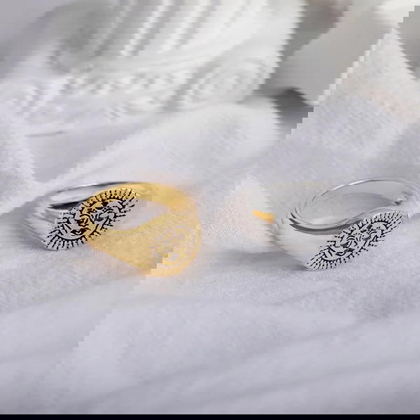 خاتم الشمس والقمر - Aesthetic Ring  Image 1 Preview