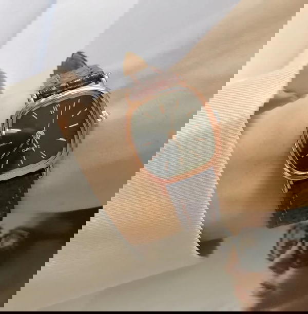 ساعة يد جلد نسائية - Leather Brown Watch Image 2 Preview