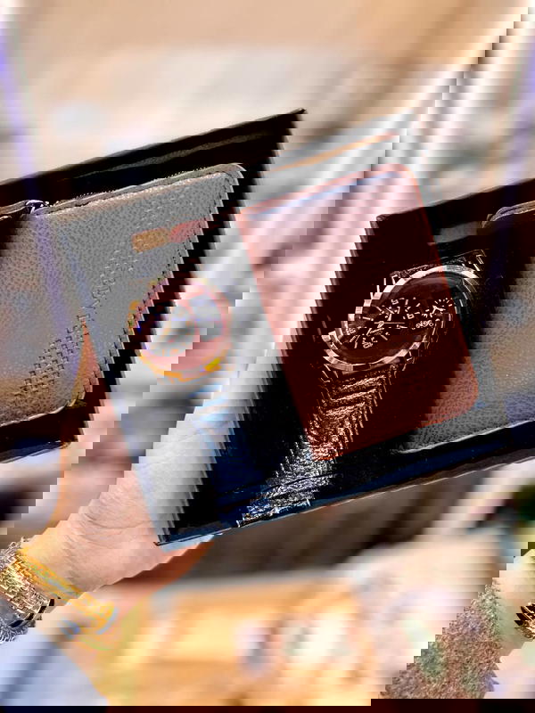  ( بوكس ساعه رجالي جلد و كراته )  Image 1 Preview