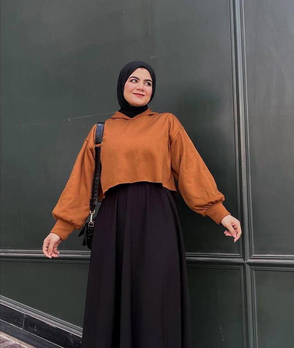 الموديل جيبه دبل كلوش بحزام Image 6 Preview