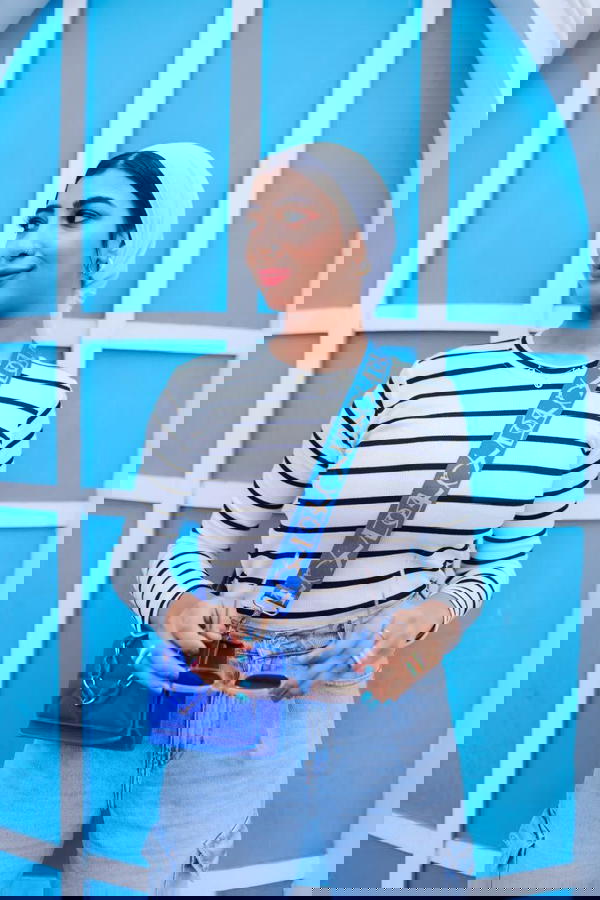 تيشرت مقلم ساده  Image 2 Preview