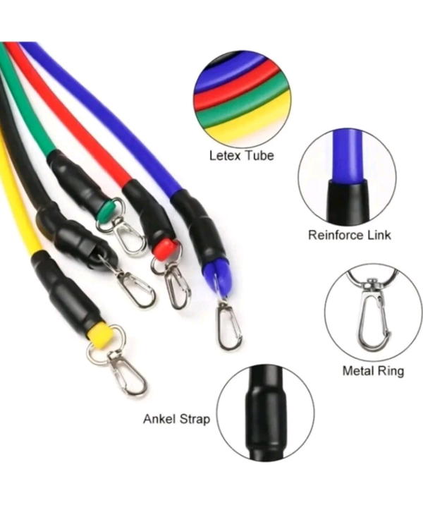 أشرطة مقاومة للتمارين المنزلية 11 قطعة  Image 8 Preview