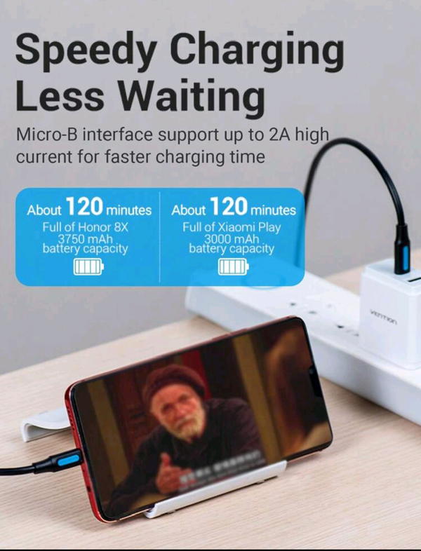 عرض لمدة محدودة 🛒 وصلة شاحن مايكرو جالكسي🤝 التوصيل مجاني  Image 3 Preview