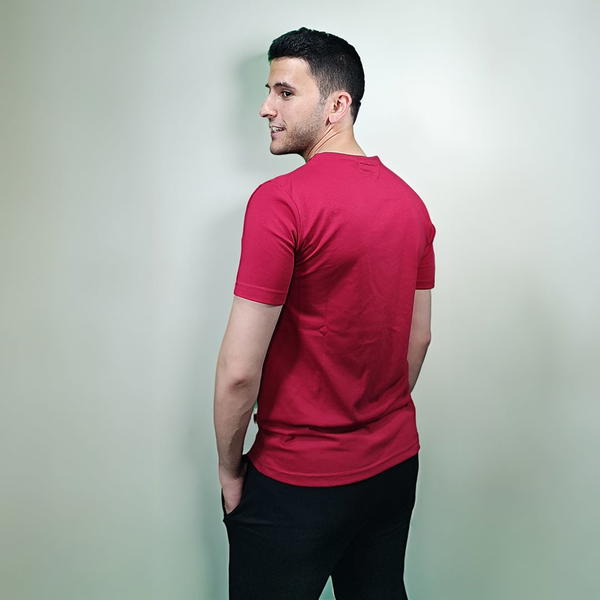 Comfy cotton maroon t shirt Image 2 Preview
