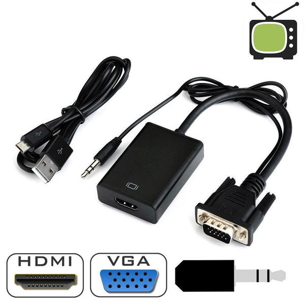 VGA TO HDMI / HDTV ADAPTER WITH AUDIO Image 1 Preview
