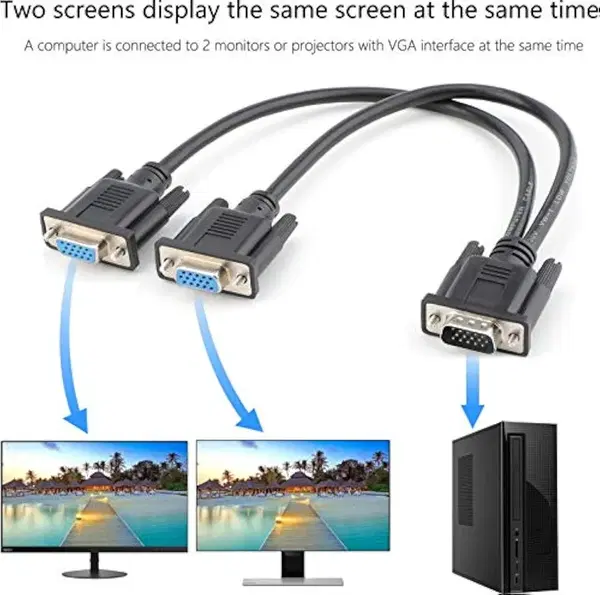 VGA Y Splitter Cable Image 2 Preview